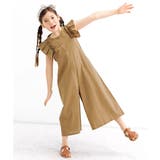 Nブラウン | オールインワン ポケット 綿100% | 子供服Bee