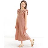 Nピンクブラウン | オールインワン ポケット 綿100% | 子供服Bee