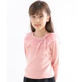 チュール衿ピンク地 | デザイン長袖トップス 子供服 キッズ 女の子 春 秋 冬 cle 韓国子供服 | 子供服Bee