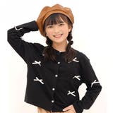 ブラック地 | デザイン豊富なリボンカーディガン 羽織り 長袖 | 子供服Bee
