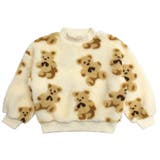 ホワイト×Bear | ボアトレーナー もこもこ トップス | 子供服Bee