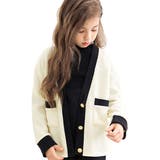 アイボリー | 長袖カーディガン 子供服 キッズ 女の子 春 秋 冬 韓国子供服 cle | 子供服Bee
