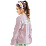 MHL×くすみラベンダー地 | プリントTシャツ 綿100% 半袖 | 子供服Bee