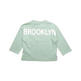 Nアッシュミント地 | プリントTシャツ 綿100% 半袖 | 子供服Bee
