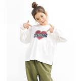 NYハート×ホワイト地 | プリントTシャツ 綿100% 長袖 | 子供服Bee