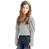 パフ袖×杢グレー | デザイントップス 7タイプ パフ袖 | 子供服Bee