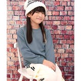 くすみブルー | 長袖トレーナー 無地 シンプル | 子供服Bee