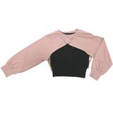 くすみピンクLAV×ブラック | アンサンブル ショート丈トップス タンクトップ | 子供服Bee