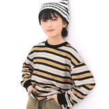 グレー地ボーダー | ボーダートップス 長袖 Tシャツ | 子供服Bee