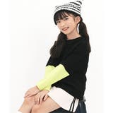 ブラック×ライトミント | 長袖トレーナー 子供服 女の子 男の子 春 秋 冬 韓国子供服 | 子供服Bee