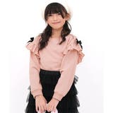 くすみピンク | リボン付きトップス 子供服 女の子 春 秋 冬 韓国子供服 | 子供服Bee