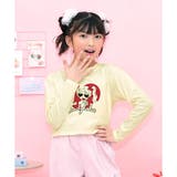 candy×アイボリー | クロップド丈Tシャツ プリント 綿100% | 子供服Bee