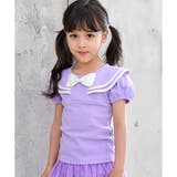 ラベンダー地×セーラーT | 半袖デザイントップス 子供服 Tシャツ 女の子 春 夏 秋 cle 韓国子供服 | 子供服Bee