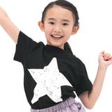 WTスター×黒地 | プリントTシャツ 綿100% 半袖 | 子供服Bee