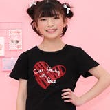 ハート×ブラック | プリントTシャツ 綿100% 半袖 | 子供服Bee