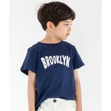 BROOKLYN×ネイビー地 | プリント半袖Tシャツ 子供服 キッズ | 子供服Bee