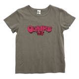OLYMPUS×Nチャコール地 | プリントTシャツ 綿100% 半袖 | 子供服Bee