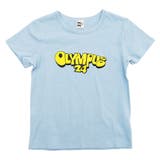 OLYMPUS×Nくすみブルー | プリントTシャツ 綿100% 半袖 | 子供服Bee