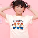 bears×ホワイト地 | プリントTシャツ 綿100% 半袖 | 子供服Bee