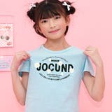 JOCUND×Nくすみブルー地 | プリントTシャツ 綿100% 半袖 | 子供服Bee