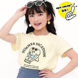 SUMMER Dog×アイボリー | プリントTシャツ 綿100% 半袖 | 子供服Bee