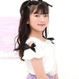 ホワイト | オフショルダートップス リボン 半袖 | 子供服Bee