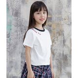 ネックロゴ×ホワイト | 半袖トップス 子供服 キッズ 女の子 男の子 春 夏 秋 韓国子供服 | 子供服Bee