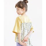 ベージュ×ホワイトフラワー | 半袖トップス 子供服 キッズ 女の子 春 夏 秋 韓国子供服 cle | 子供服Bee