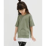 カーキ×ホワイト | 半袖トップス 子供服 キッズ 女の子 男の子 春 夏 秋 韓国子供服 | 子供服Bee