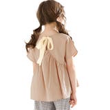 ピンクベージュ | バックリボントップス シャツ ブラウス | 子供服Bee
