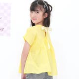 イエロー | バックリボントップス シャツ ブラウス | 子供服Bee