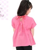 チェリーピンク | バックリボントップス シャツ ブラウス | 子供服Bee