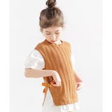 オレンジ×半袖 | レイヤード風トップス 子供服 キッズ 女の子 春 夏 秋 韓国子供服 | 子供服Bee