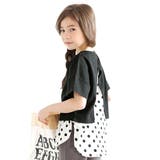 ブラック×ドット | バック切り替えトップス 子供服 キッズ 女の子 春 夏 韓国子供服 | 子供服Bee