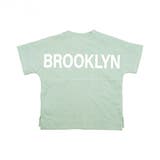 Nアッシュミント地 | プリントTシャツ 綿100% 半袖 | 子供服Bee