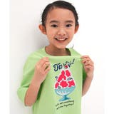 かき氷×ライトミント地 | プリントTシャツ 綿100％ 半袖 | 子供服Bee