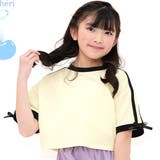 アイボリー地 | クロップド丈トップス リボン ライン | 子供服Bee