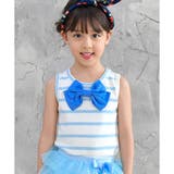 袖なしサックスボーダー | 袖なしデザイントップス 子供服 キッズ 女の子 夏 cle 韓国子供服 | 子供服Bee