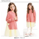 裏起毛リボンワンピース チュール フリース | 子供服Bee | 詳細画像3