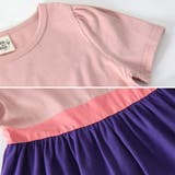 配色半袖ワンピース 子供服 キッズ 女の子 春 夏 秋 韓国子供服 | 子供服Bee | 詳細画像15 