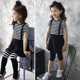 レイヤード風半袖ワンピース 子供服 キッズ 春 夏 秋 韓国子供服 | 子供服Bee | 詳細画像6 