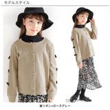 リボン長袖カーディガン 子供服 キッズ 女の子 春 秋 冬 cle 韓国子供服 | 子供服Bee | 詳細画像12 