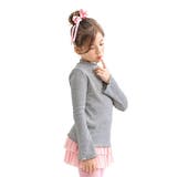 フレア袖×杢グレー | デザイントップス 7タイプ パフ袖 | 子供服Bee