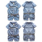ストライプ イカリ カバーオール | 子供服バナナ小僧 | 詳細画像2