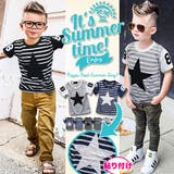 星 貼付 ボーダー | 子供服バナナ小僧 | 詳細画像1