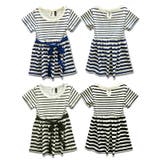 ボーダー腰結びりぼん キッズ ワンピース | 子供服バナナ小僧  | 詳細画像2 