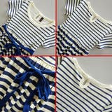 ボーダー腰結びりぼん キッズ ワンピース | 子供服バナナ小僧  | 詳細画像3 