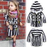 ストライプ ROCK ワンピース | 子供服バナナ小僧 | 詳細画像1