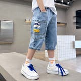 USAワッペン デニム ハーフパンツ | 子供服バナナ小僧 | 詳細画像7