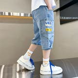 USAワッペン デニム ハーフパンツ | 子供服バナナ小僧 | 詳細画像8